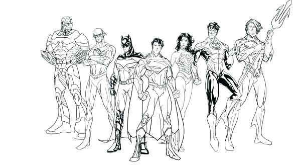 600x330 Justice League Coloring Pages Cool Justice League Coloring Pages