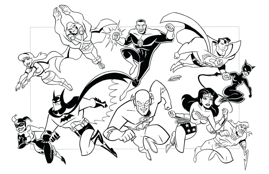 1024x664 Justice League Coloring Pages Justice League Coloring Pictures