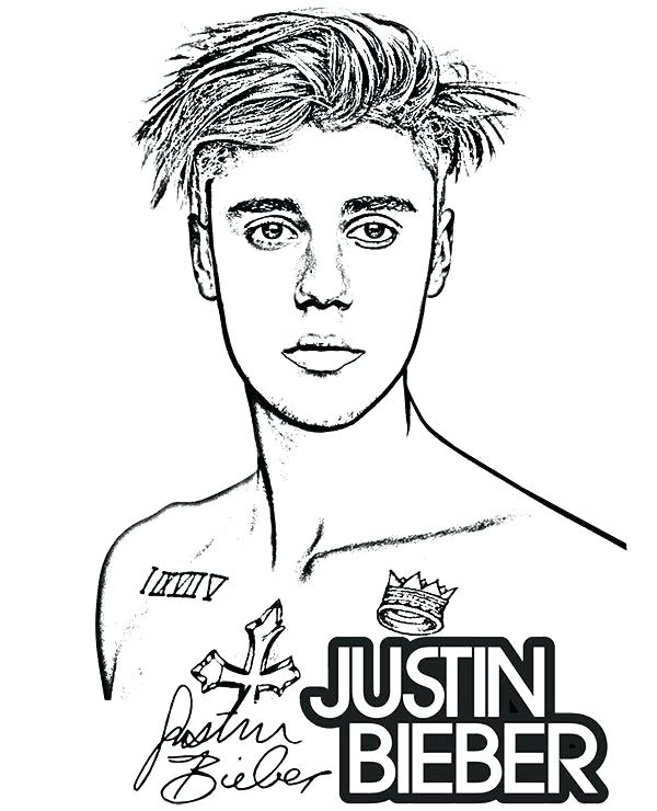 600x740 Justin Bieber Coloring Pages Coloring Pages To Print Coloring Page