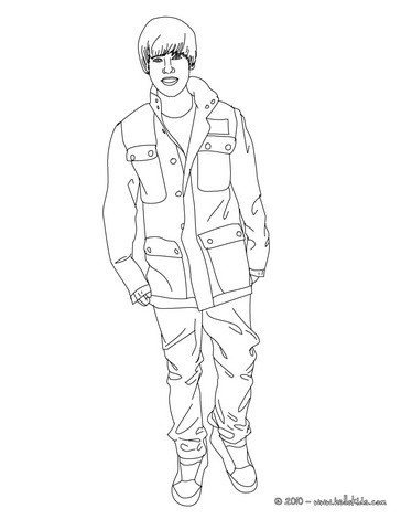 364x470 Justin Bieber Coloring Pages