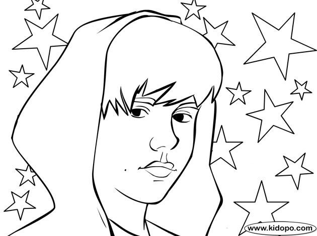 630x470 Coloring Pages To Print Of Justin Bieber Page