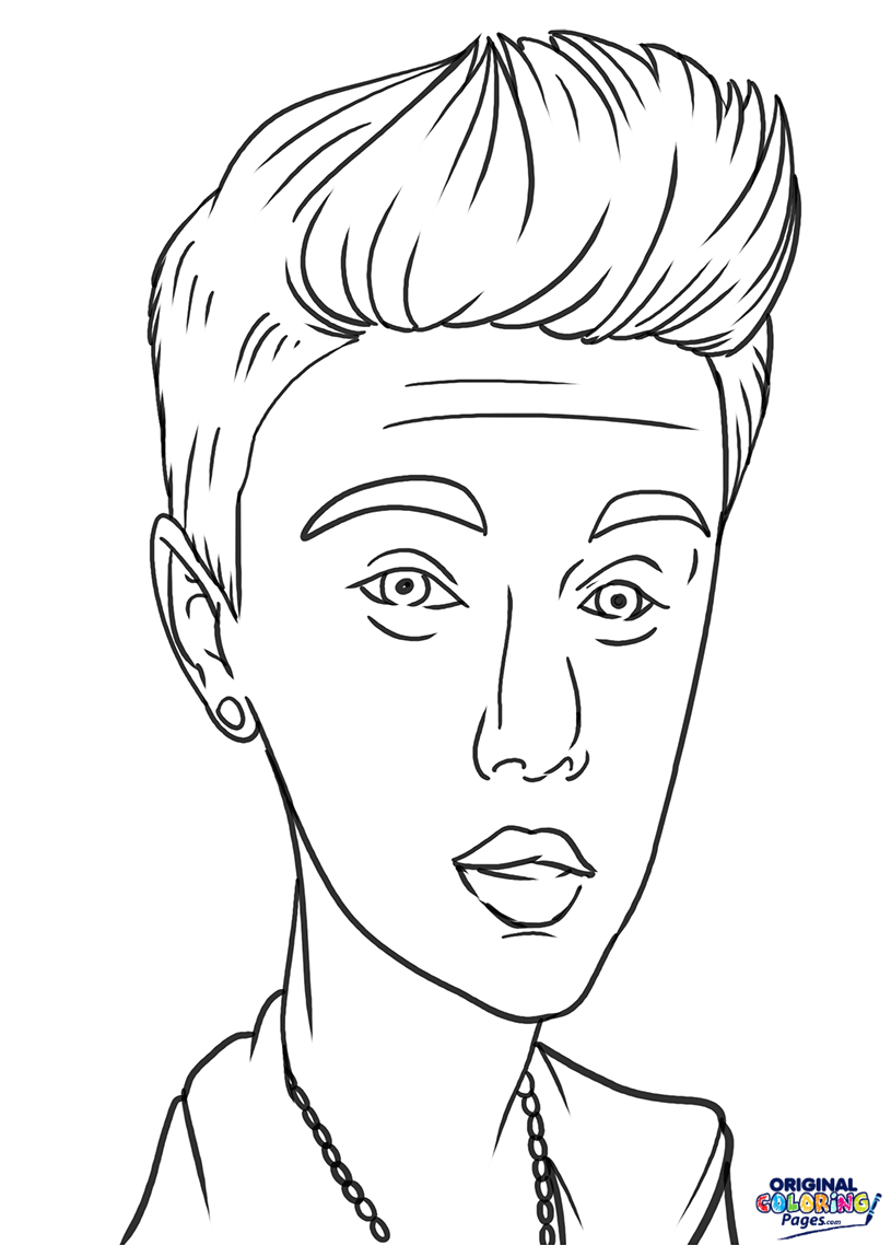 815x1138 Justin Bieber Coloring Page Coloring Pages Original Coloring Pages