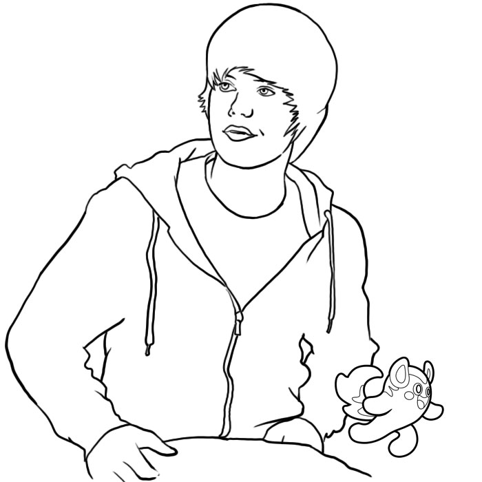 700x700 Justin Bieber Coloring Page Printable Coloring Pages