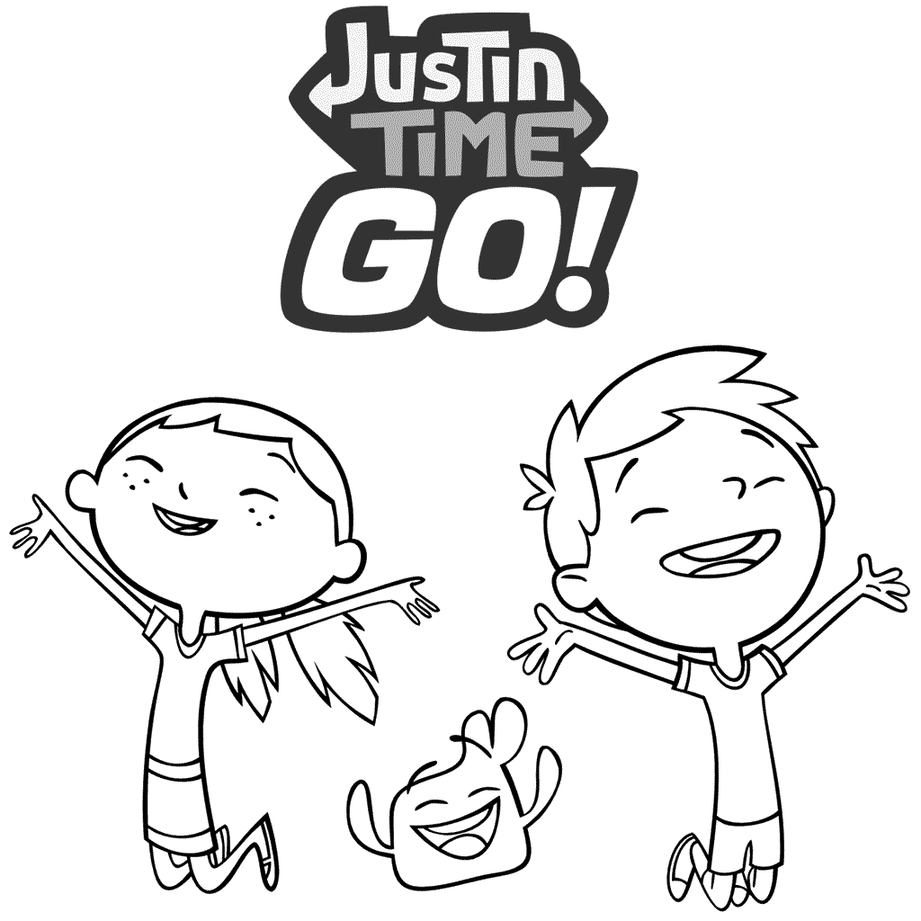 1024x1024 Justin Time Go! Coloring Pages