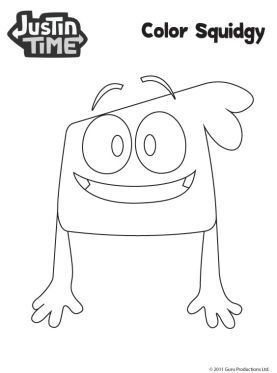 277x373 Justin Time Pictures To Coler Squidgy Coloring Page Justin