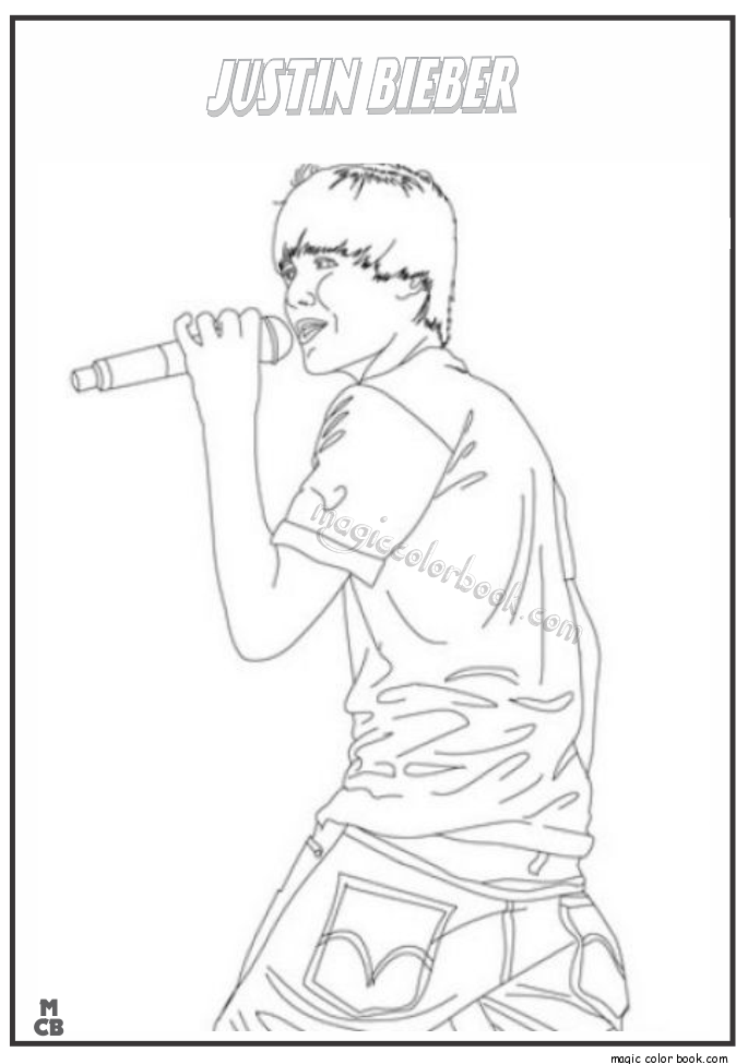 685x975 Famous People Coloring Pages Justin Bieber 01