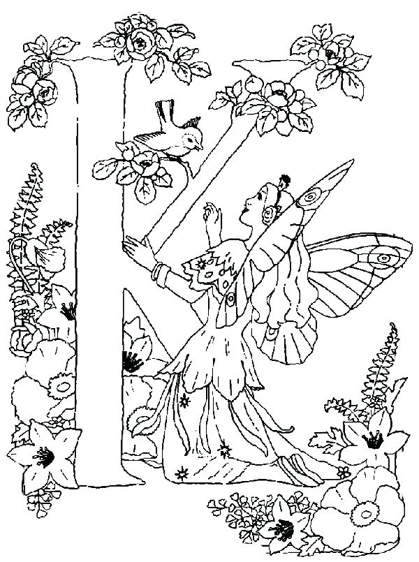 600x805 K Coloring Page The Letter K Coloring Pages Letter K Alphabet