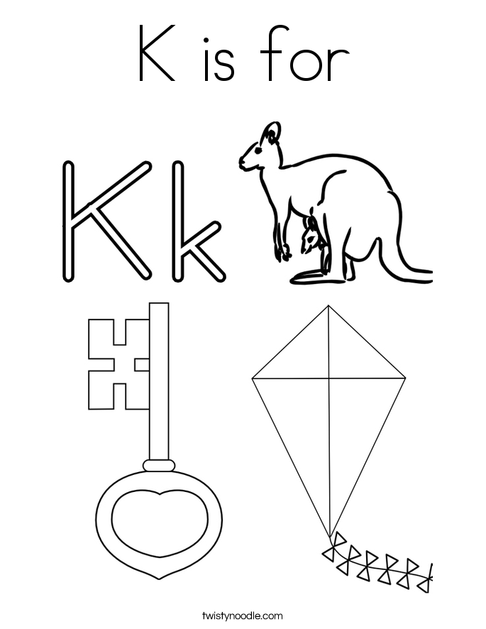 685x886 K Is For Coloring Page