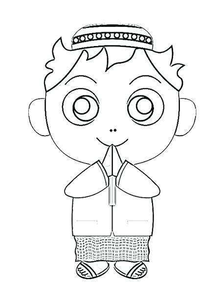 452x621 Muslims Called To Prayer Coloring Page Coloring Pages Printable