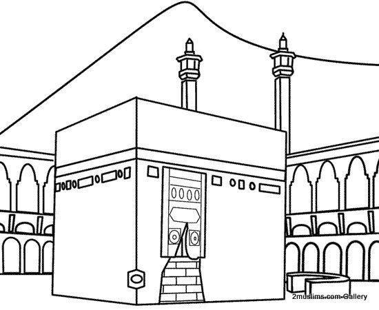 550x450 Kaaba Coloring Pages 01 Coiffure Free Printable