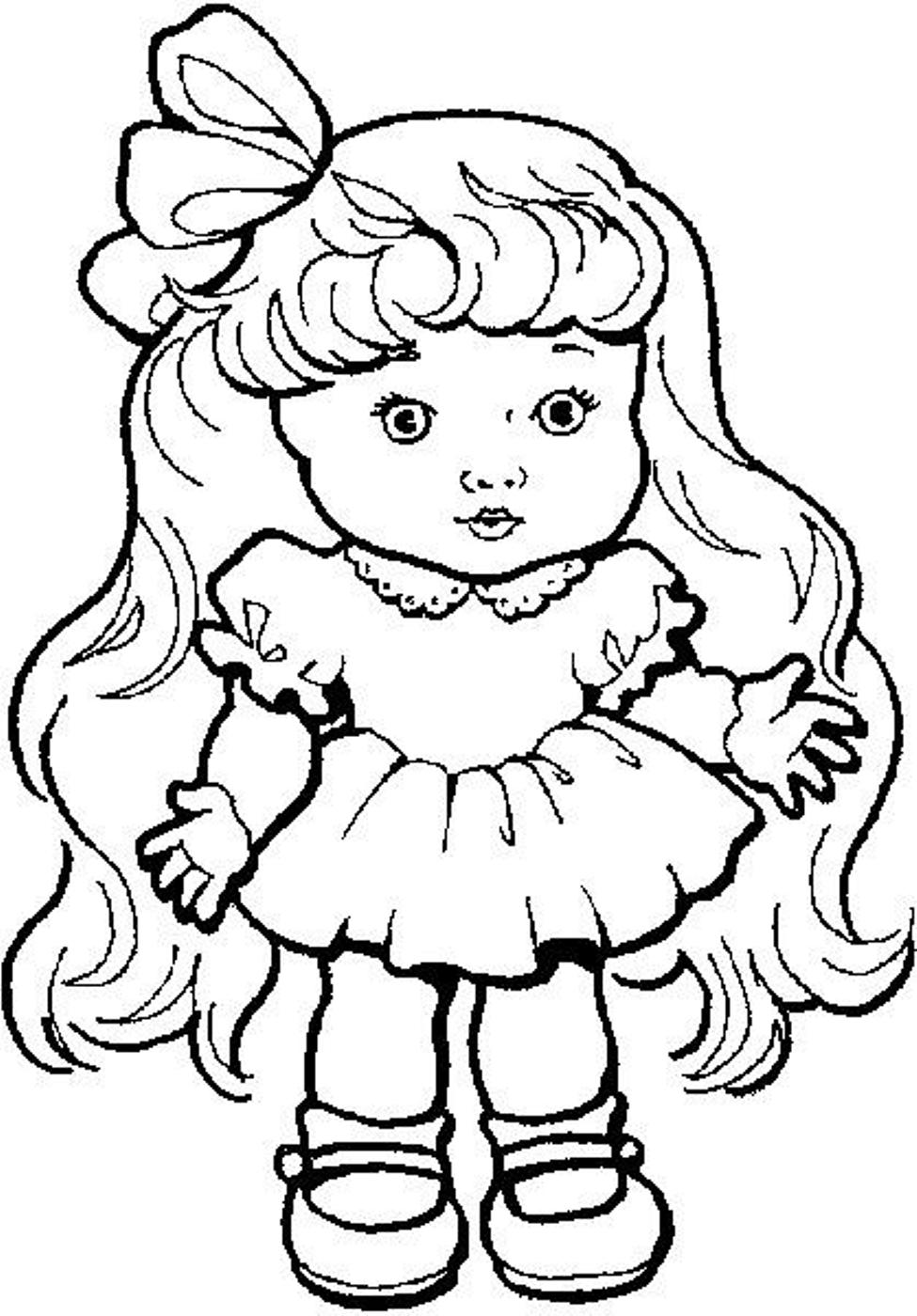 975x1400 Coloring Page Rahab Doll Pages Barbie Printable For Childlife Me