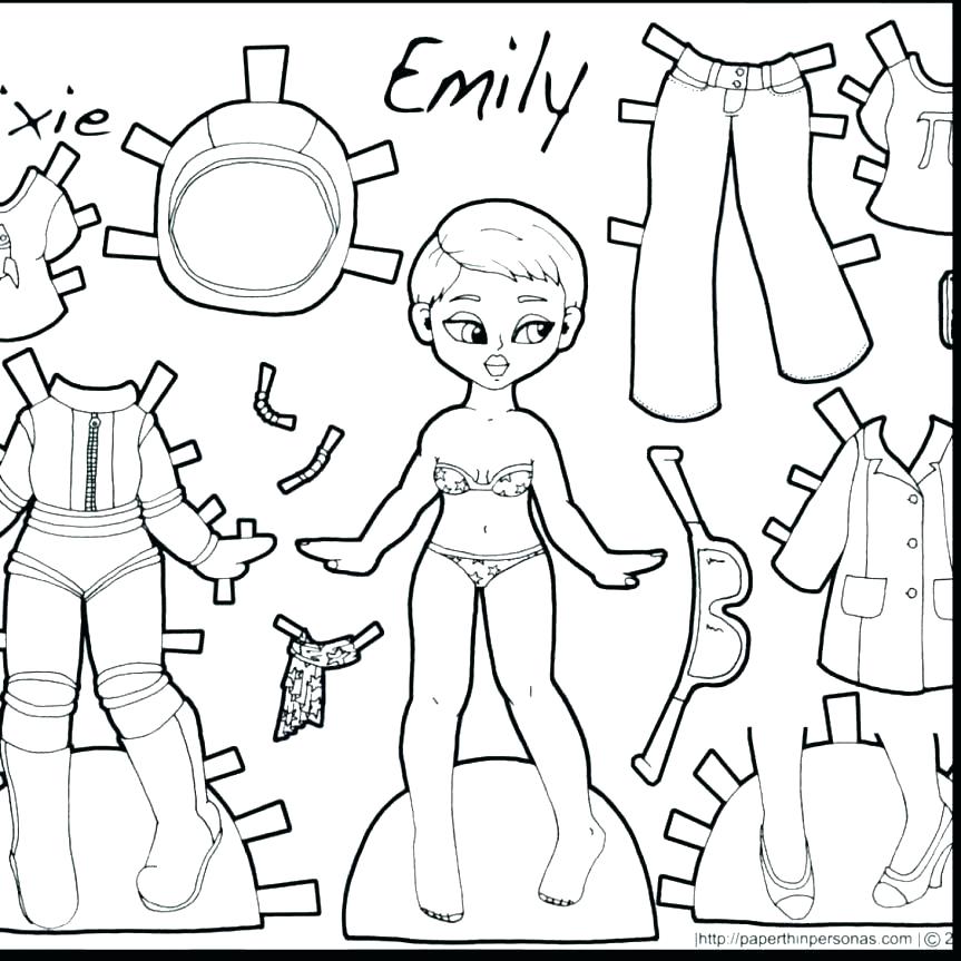 863x863 Coloring Pages Paper Dolls Free Printable Paper Doll Coloring Free