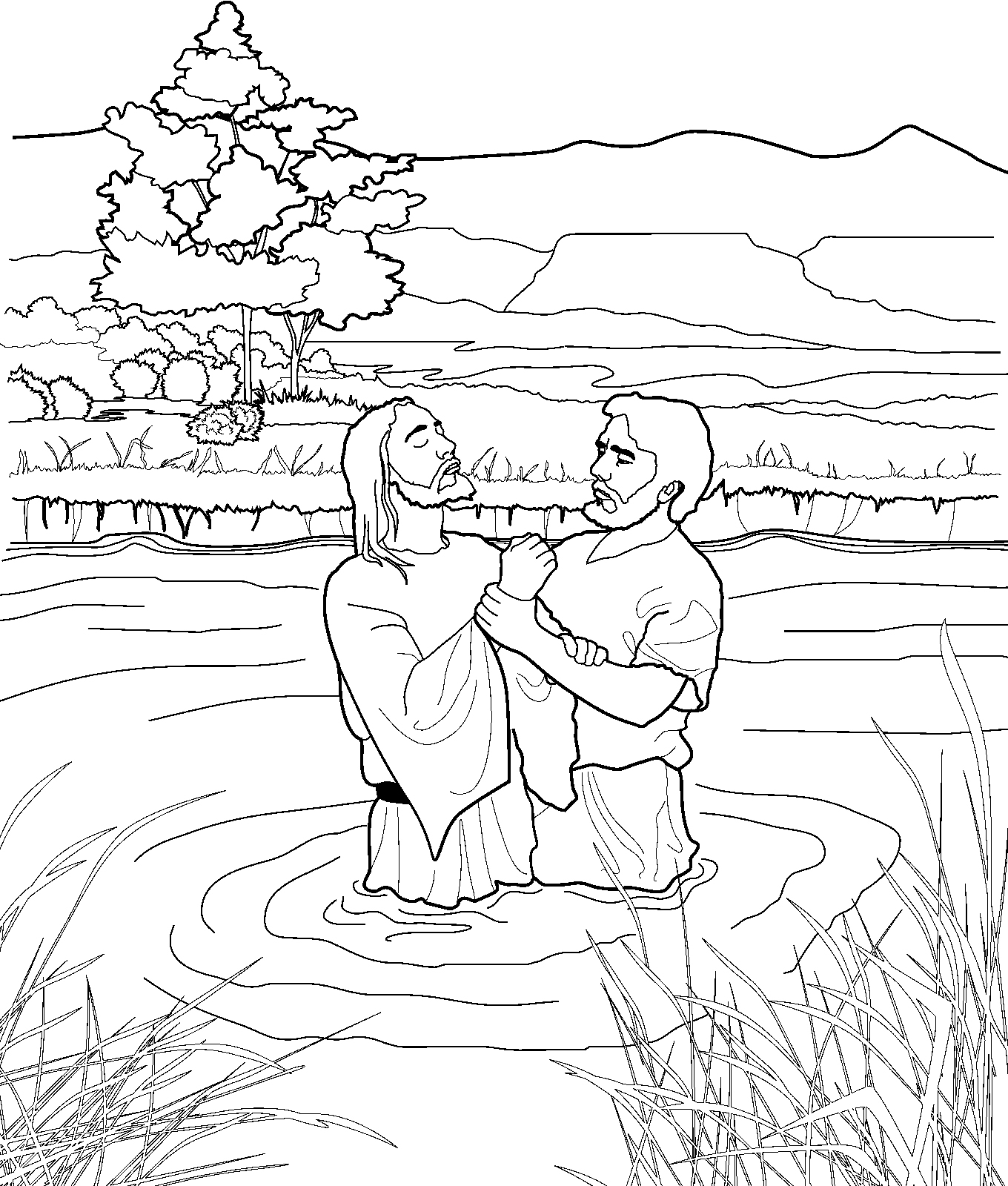 1360x1600 Awesome Baptism Coloring Pages Collection Free Coloring Pages