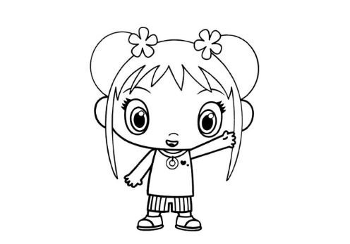 496x347 Ni Hao Kai Lan Coloring Pages Drawing Board Weekly