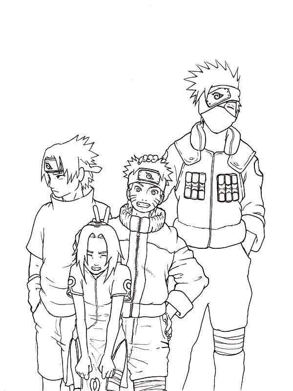 Kakashi Coloring Page