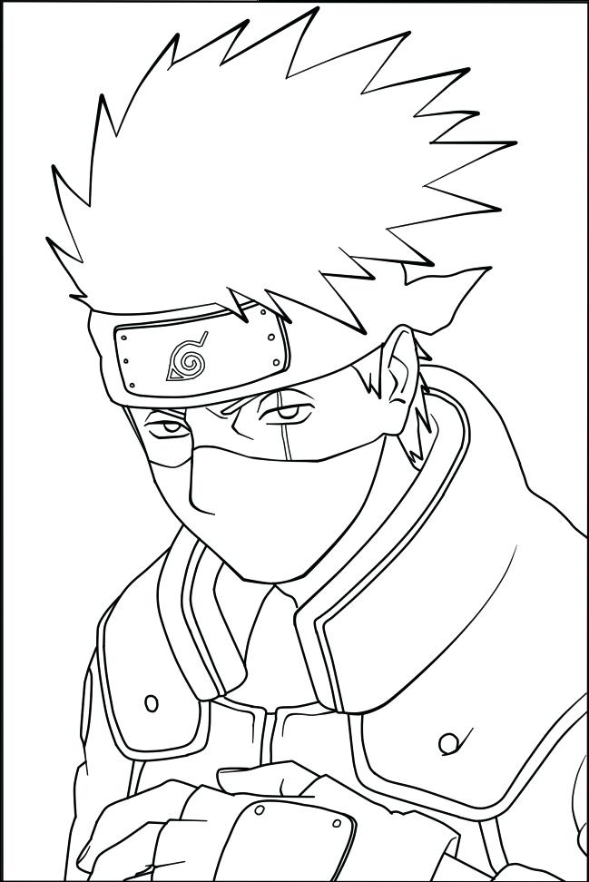 649x972 Awesome Coloring Pages Pictures Inspiration Kakashi Colouring