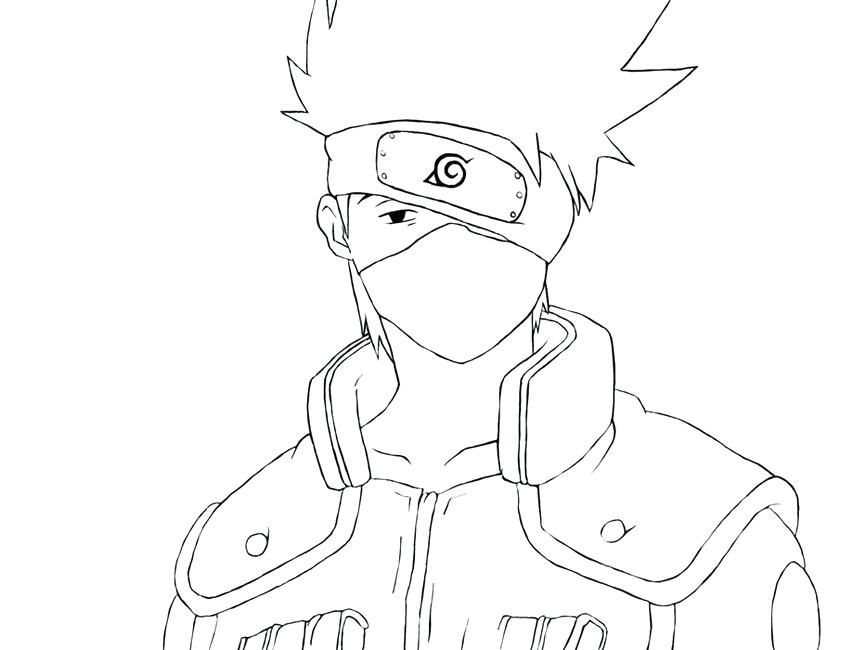 866x650 Kakashi Coloring Pages Line Art By Kakashi Hatake Coloring Pages