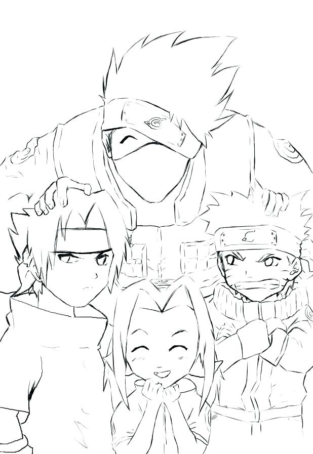 Kakashi Hatake Coloring Pages