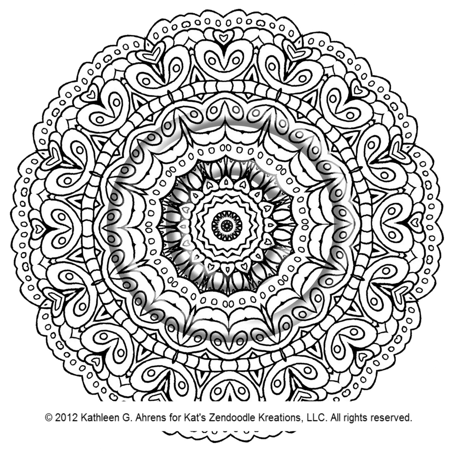 1500x1473 Kaleidoscope Coloring Pages