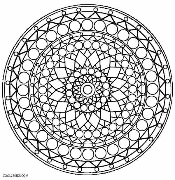 600x616 Kaleidoscope Coloring Pages Get Bubbles