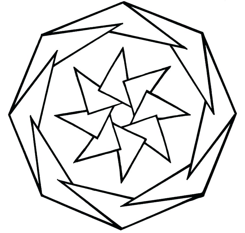 850x808 Kaleidoscope Coloring Pages Kaleidoscope Coloring Pages