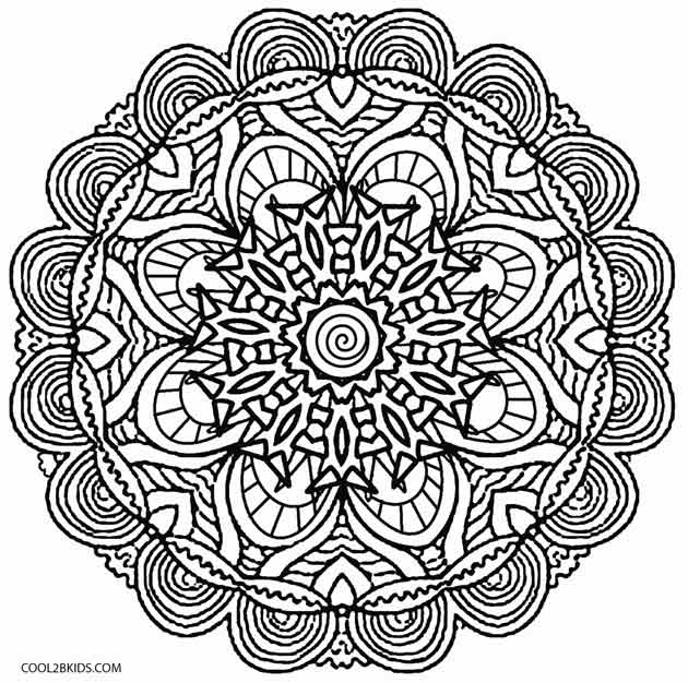630x626 Printable Kaleidoscope Coloring Pages For Kids Cool2bkids