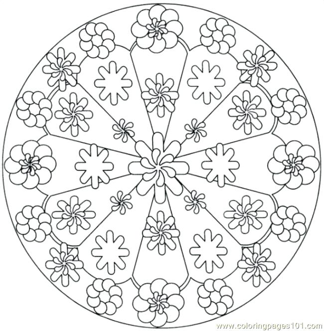 650x664 Printable Kaleidoscope Coloring Pages For Kids Kaleidoscope