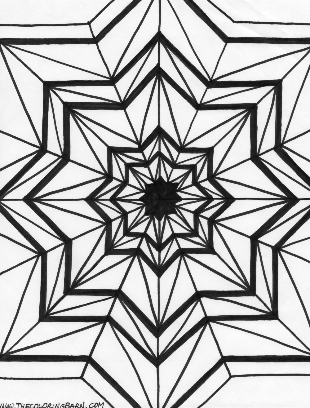 1000x1316 Kaleidoscope Coloring Pages 12134 10001316 Free Printable