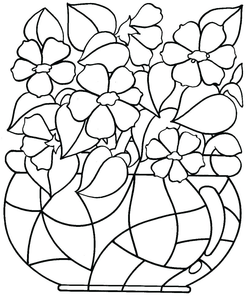 805x963 Kaleidoscope Coloring Pages Easy Flower Coloring Pages Flower