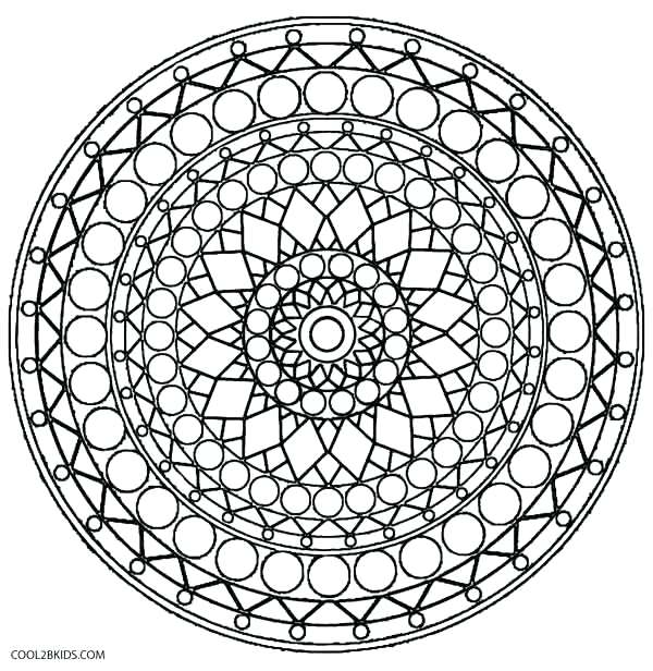 600x616 Kaleidoscope Coloring Pages Kaleidoscope Coloring Pages