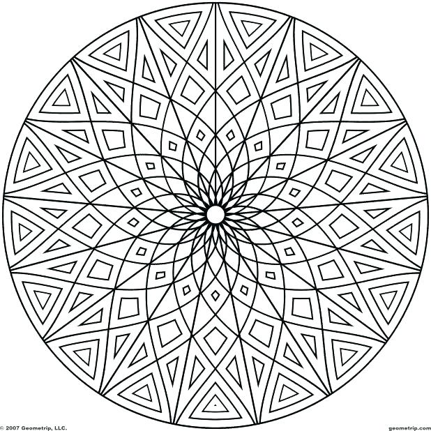 618x618 Kaleidoscope Coloring Pages Free Printable Kaleidoscope Coloring