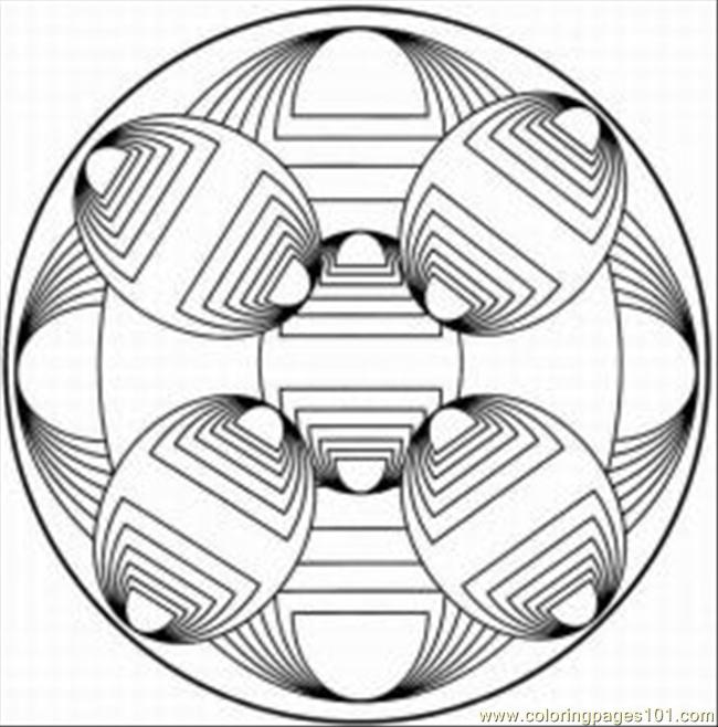 650x658 9 Kaleidoscope Design Coloring Pages Images