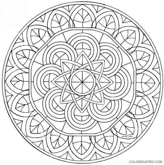 569x570 Cool Kaleidoscope Coloring Pages To Print Coloring4free