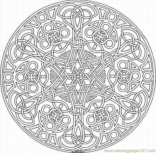 650x638 Astonishing Kaleidoscope Coloring Pages Colouring To Beatiful