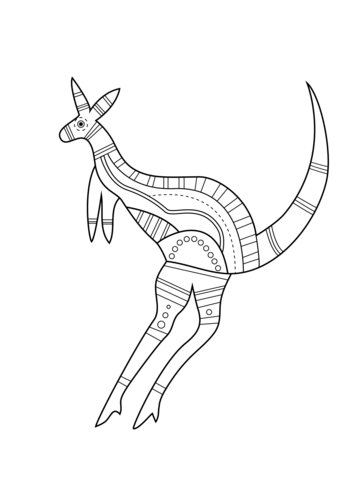 Kangaroo Coloring Page