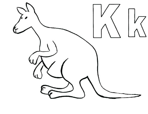 600x460 Kangaroo Color Page Boxing Kangaroo Coloring Page Baby Kangaroo