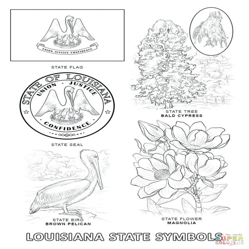 Kansas State Symbols Coloring Pages