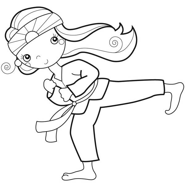 600x600 45 Best Karate Color Pages Images On Coloring Book