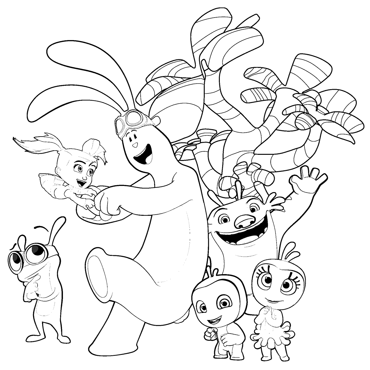 1200x1200 Kate And Mim Mim Coloring Pages