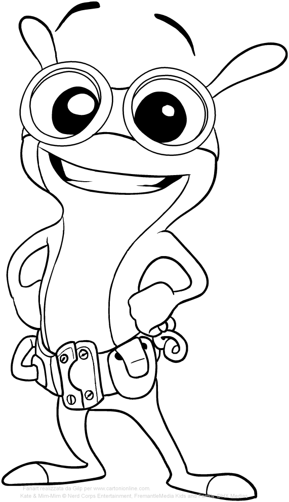 571x992 Tach (Kate And Mim Mim) Coloring Pages