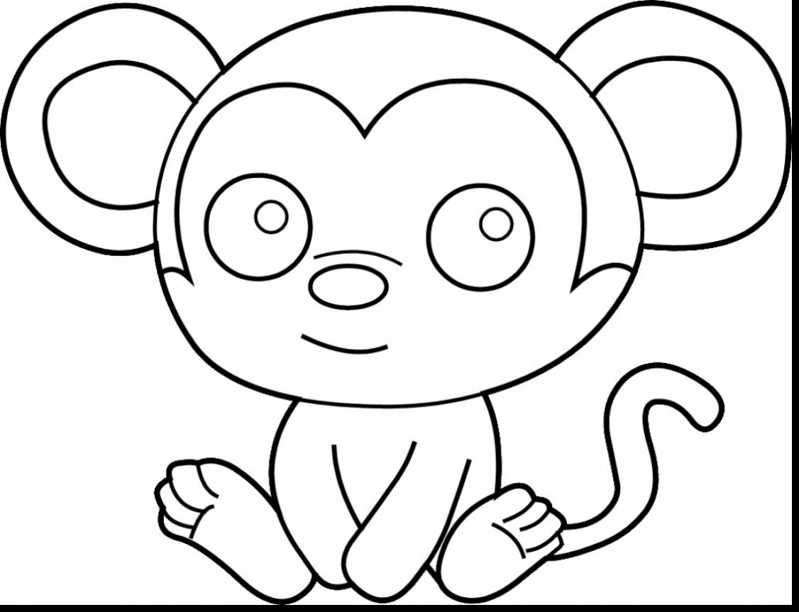 1126x863 Monumental Monkey Coloring Pages Incredible Cu