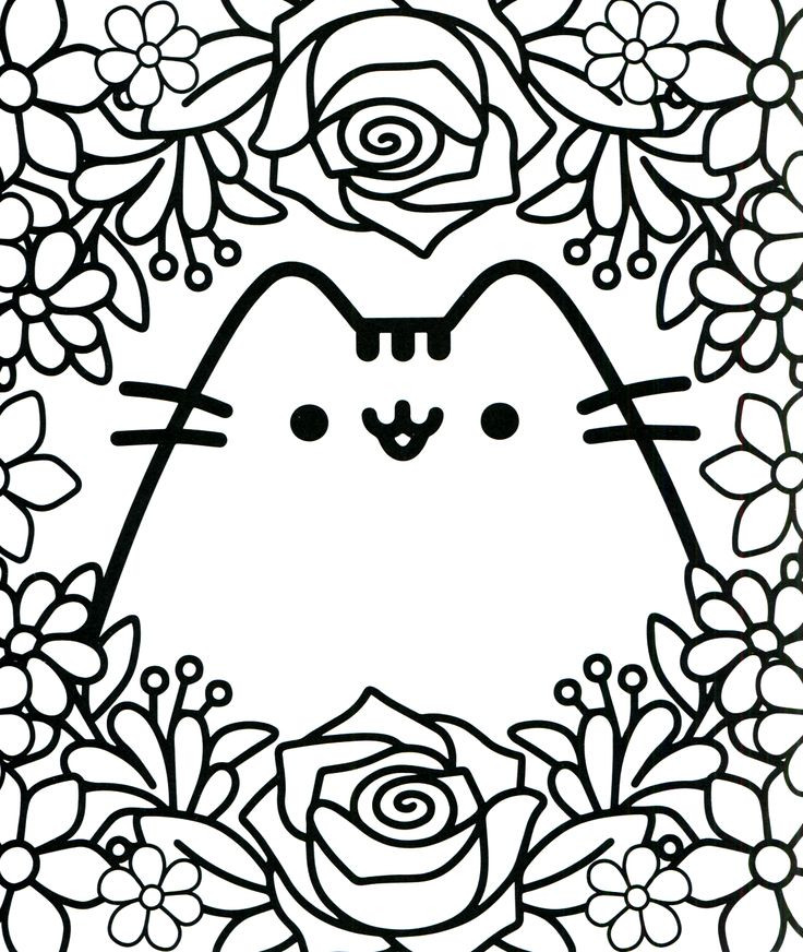 736x872 Kawaii Cat Coloring Pages Fresh 1224 Best Cats Pusheen Images