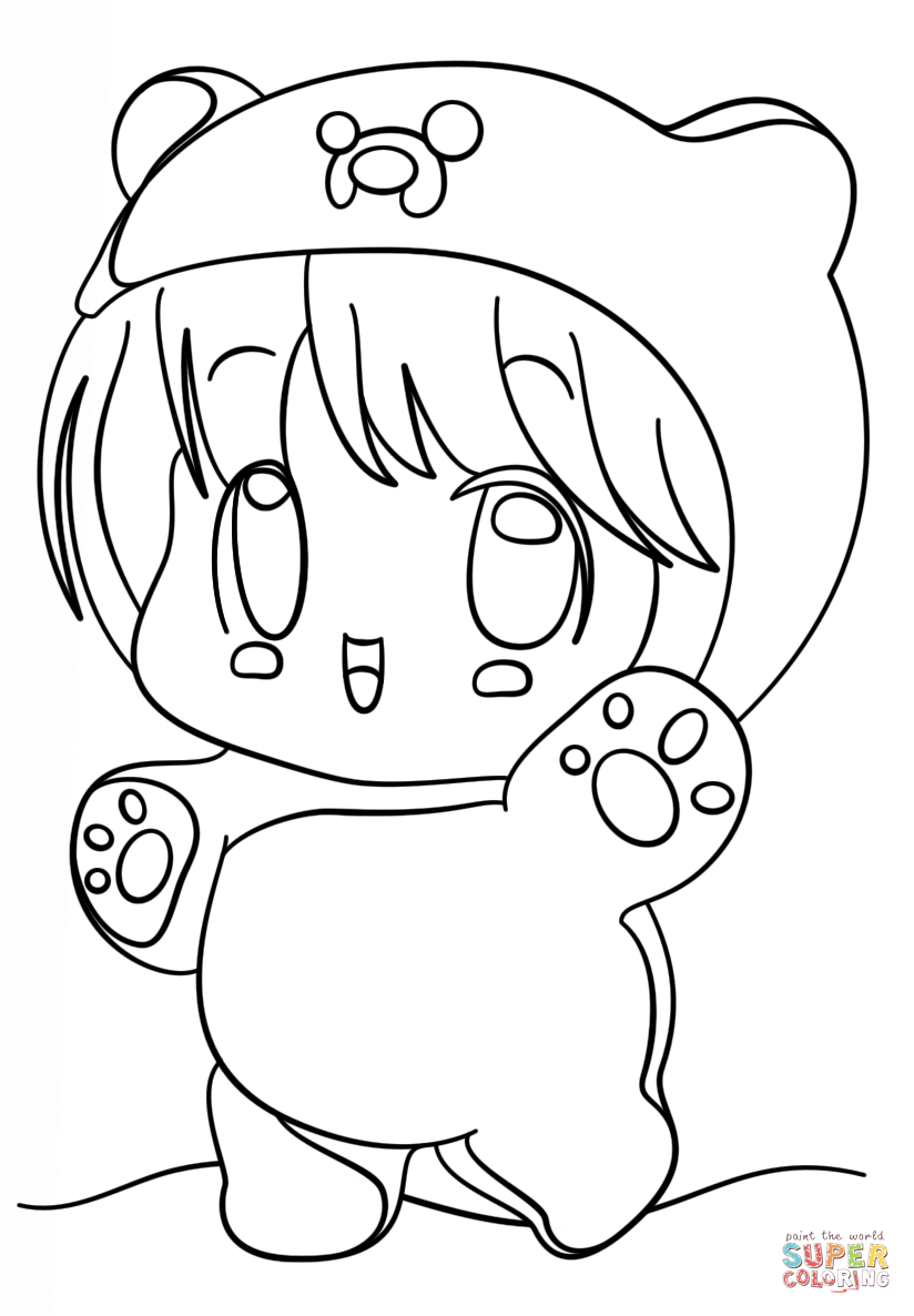 824x1186 Kawaii Chibi Finn Coloring Page Free Printable Pages Beautiful Cat