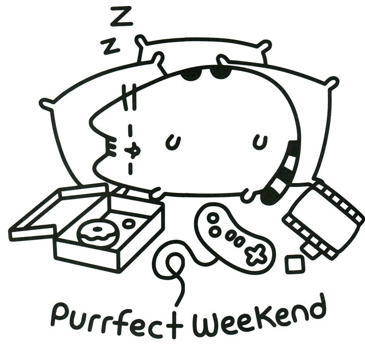 736x732 Pusheen Coloring Pages