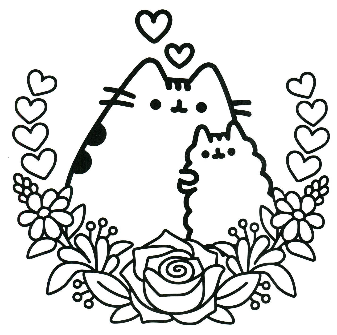 1430x1424 Unicorn Coloring Pages Rainbow New Kawaii Cat Unicorn Coloring