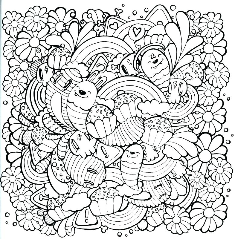 786x800 Coloring Kawaii Coloring Pages Pi St Printable Unicorn. Kawaii