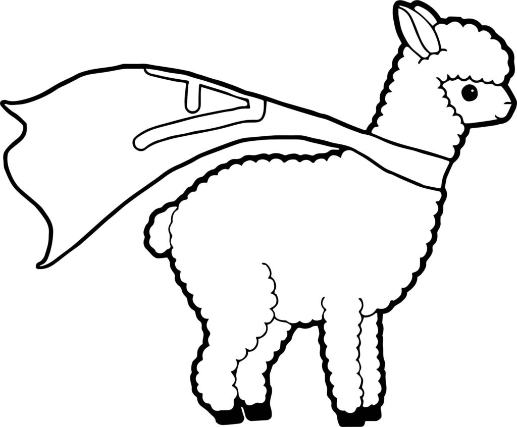 1024x846 Kawaii Coloring Pages Free Fresh South American Llama Page