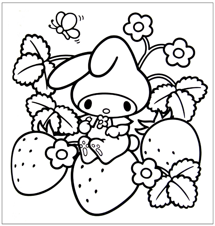 Kawaii Food Coloring Pages