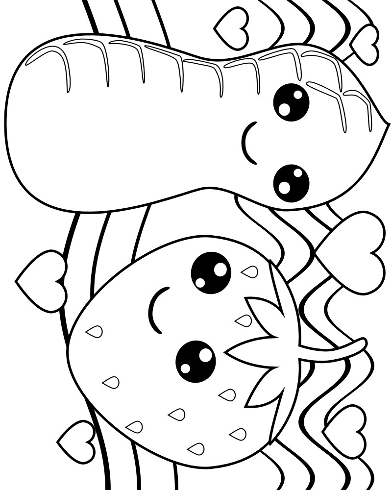 800x1000 Cute Kawaii Food Coloring Pages Home With Printable Rallytv Org
