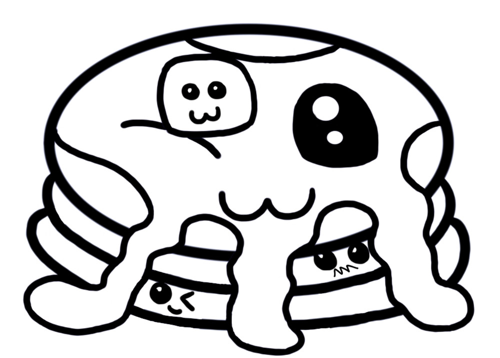 1000x716 Mesmerizing Coloring Pages Cute 26 Pretty Looking Kawaii Food Home